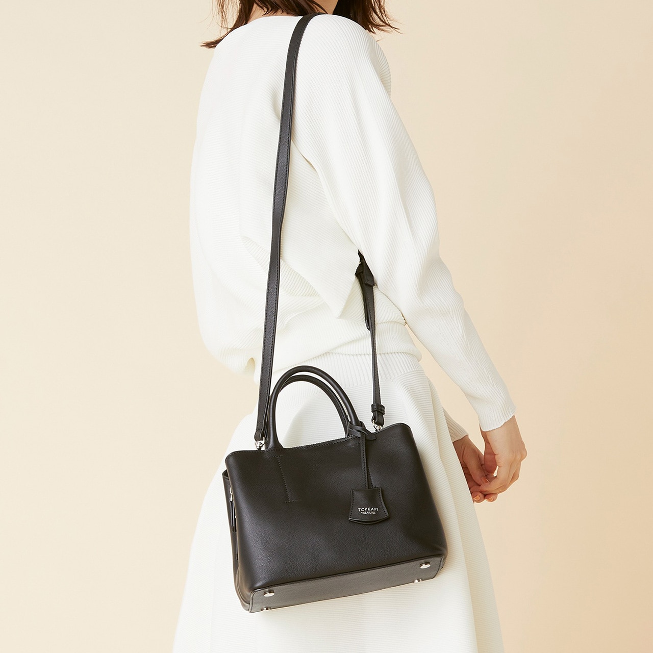 【TREASURE TOPKAPI】フロントステッチ レザー ミニショルダー レディース バッグ