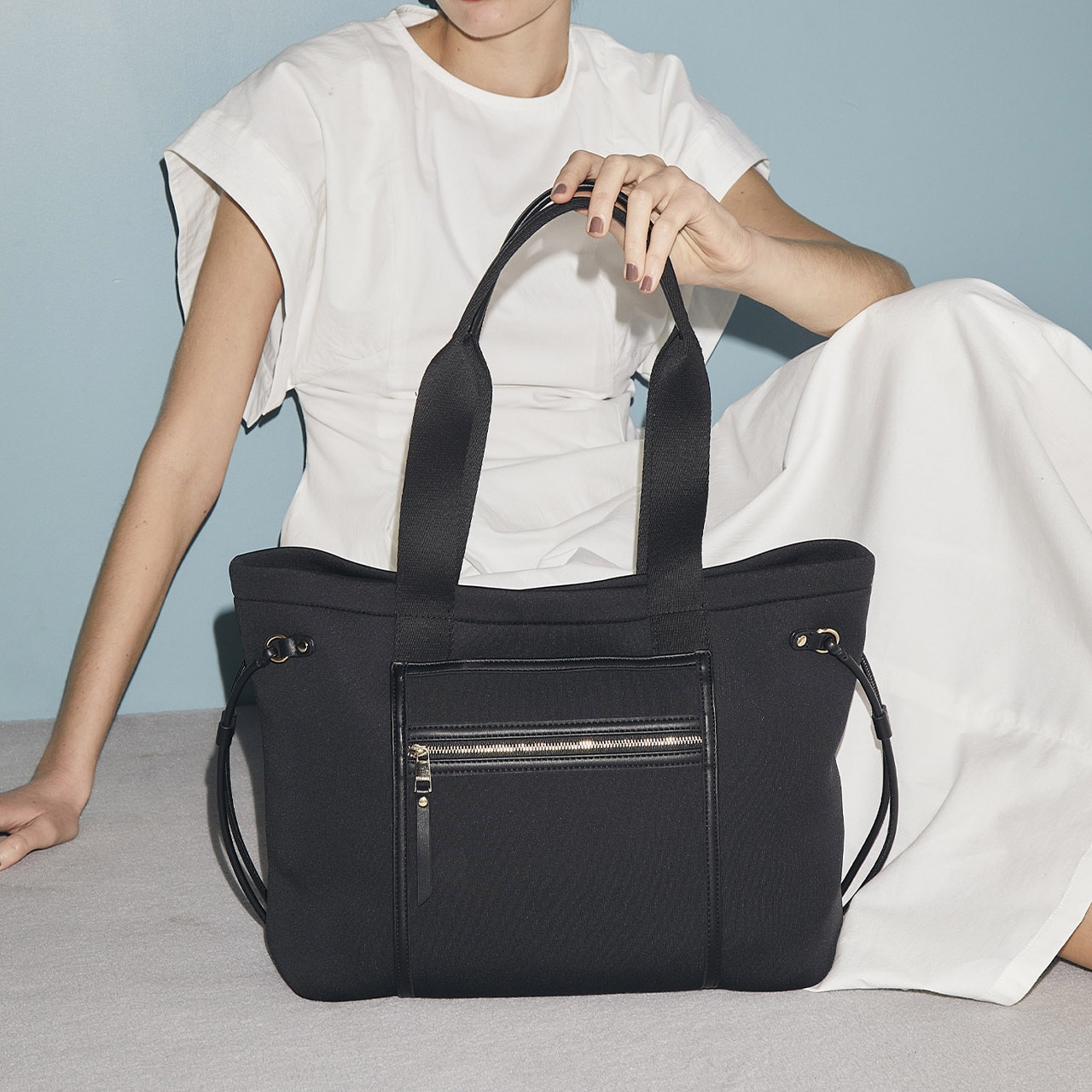 【TREASURE TOPKAPI】ネオプレン フロントポケット 2way トートバッグ