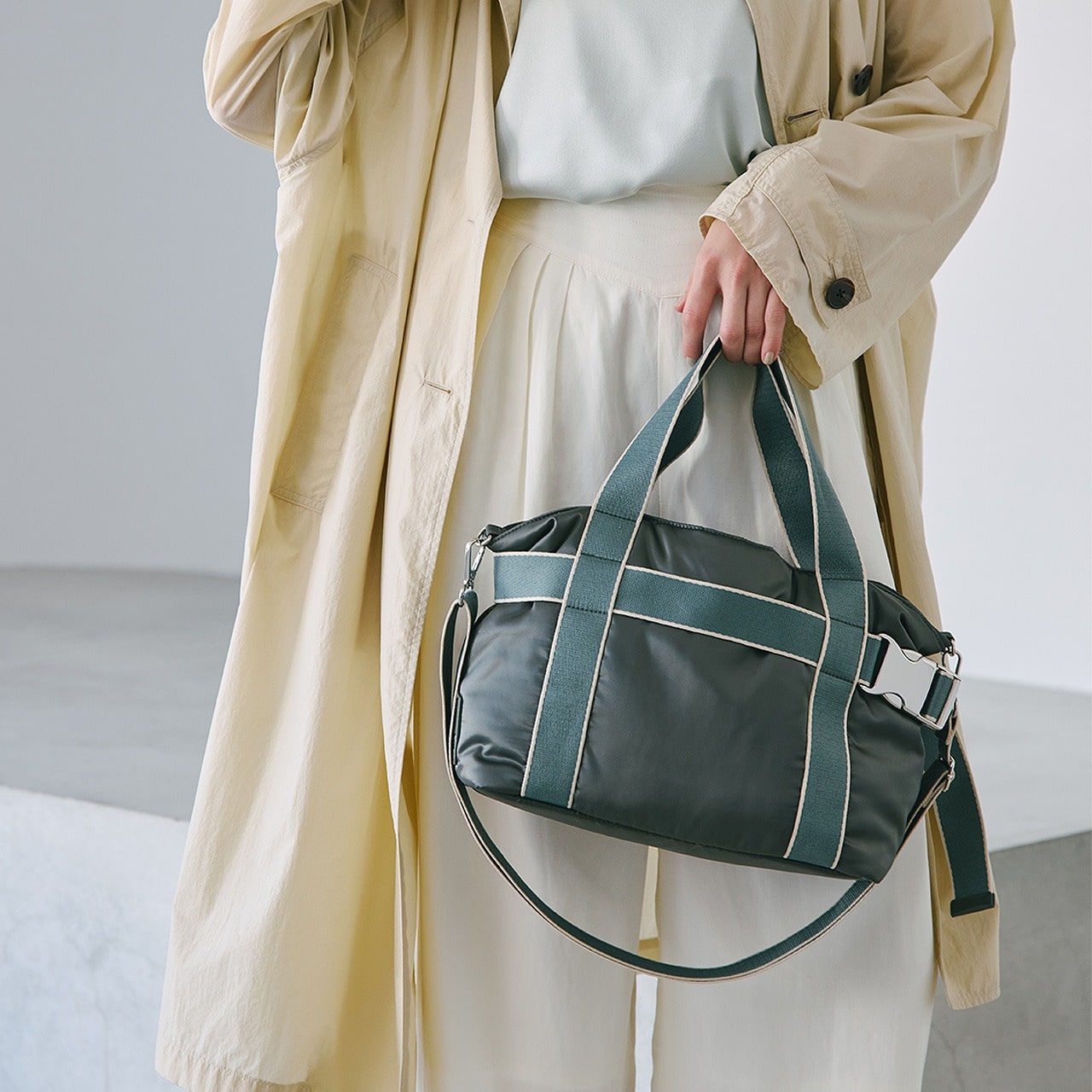 【TREASURE TOPKAPI】パデット ベルト付き 2wayトートバッグ