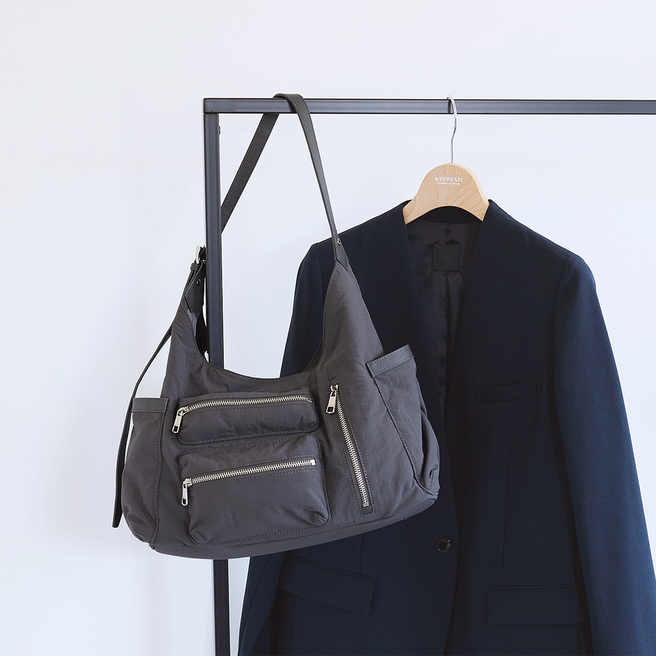 【TREASURE TOPKAPI】ナイロン アウトポケット 2way ショルダーバッグ / 軽量