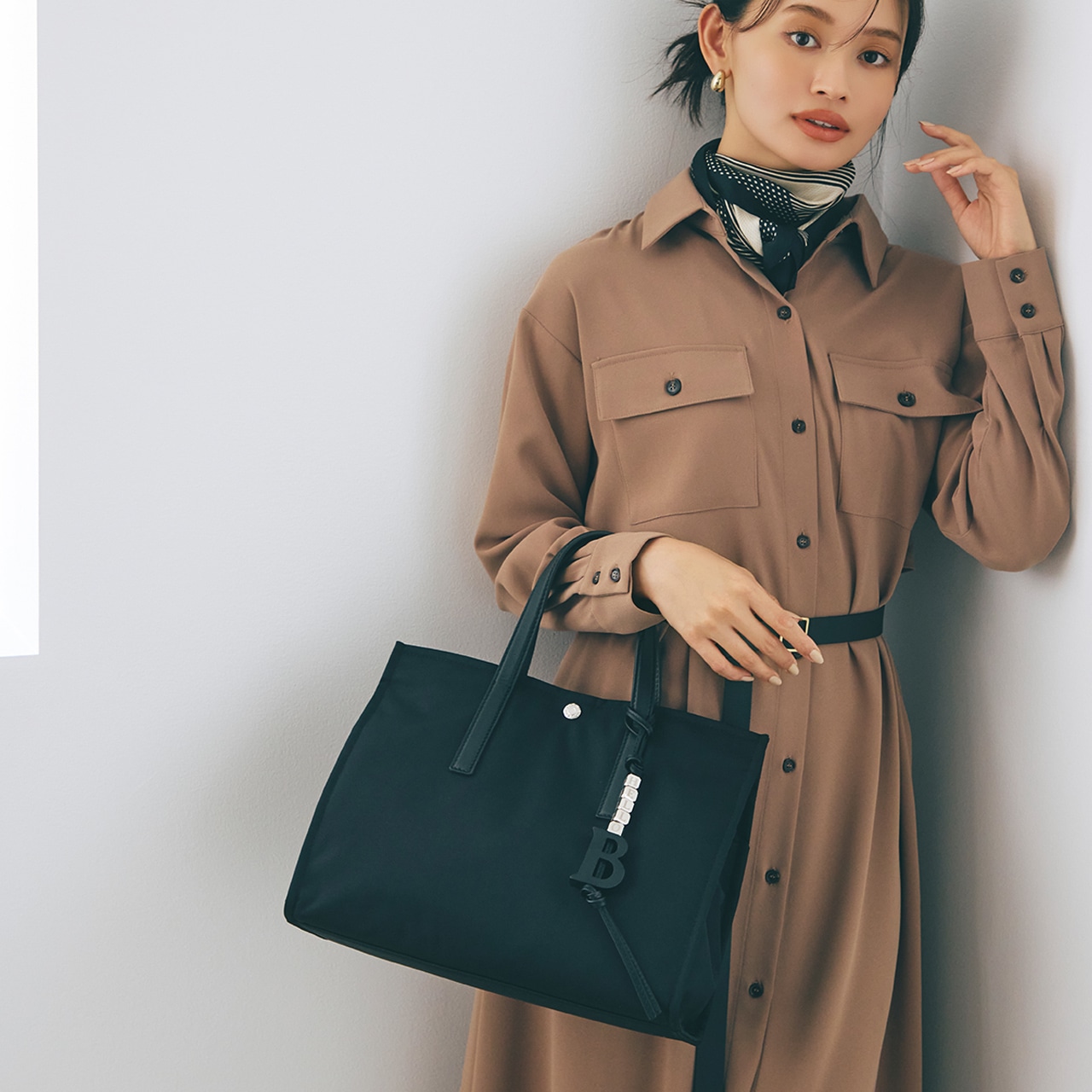 撥水 マルチway スクエア A4 トートバッグ / 10ポケット