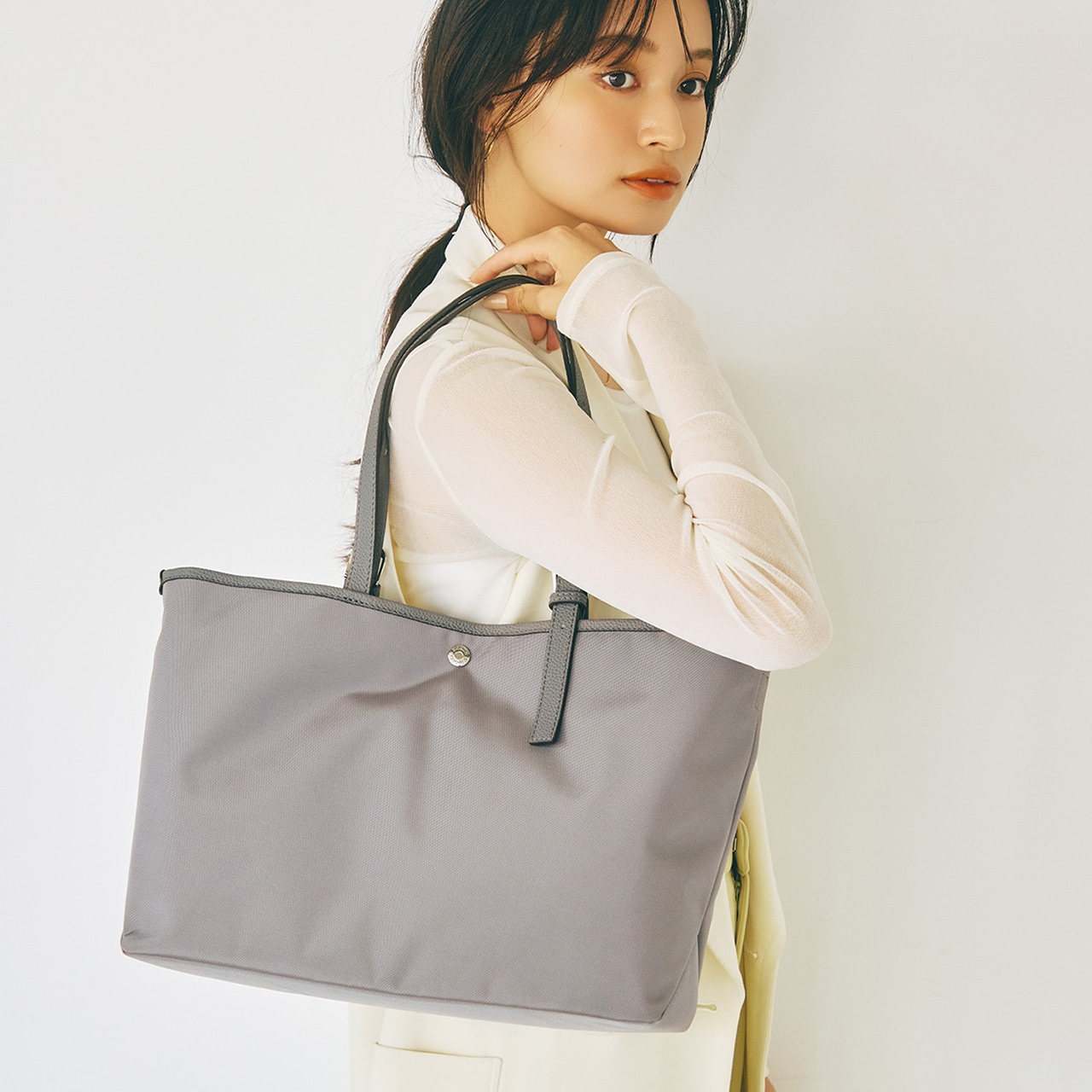 撥水 2way A4 トートバッグ / ミニポーチセット