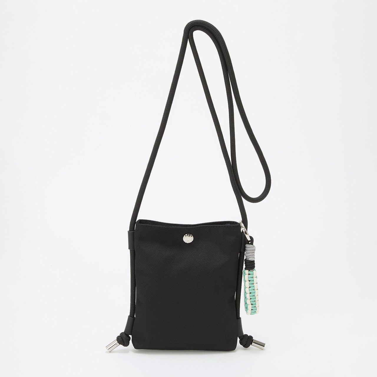 コードチャーム付き ミニショルダーバッグ / サコッシュ