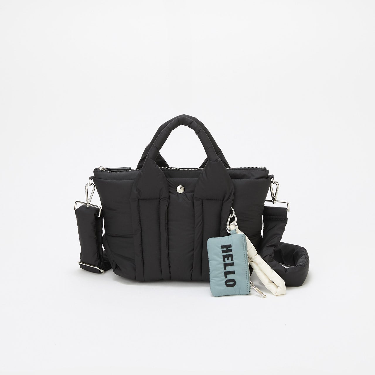 【Breath TOPKAPI】パフィング 2way ミニ トートバッグ チャーム付き