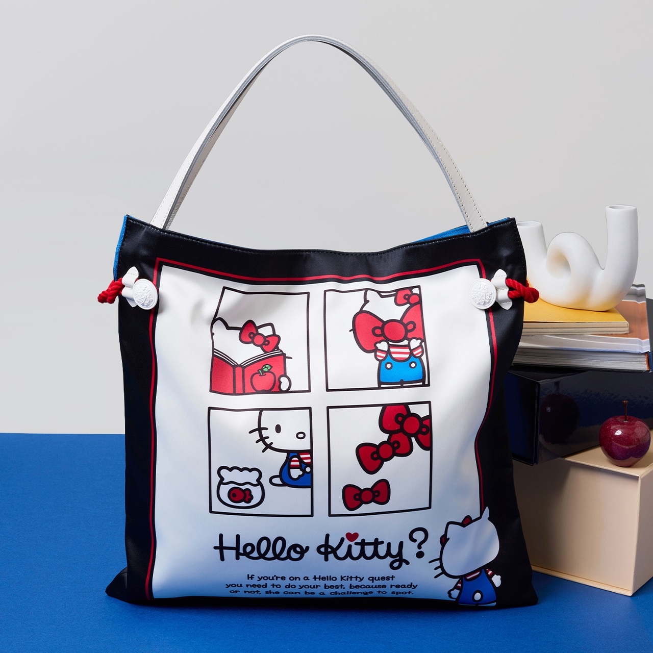 【TREASURE TOPKAPI】HELLO KITTY × TREASURE TOPAKPI サテン スカーフ トート バッグ