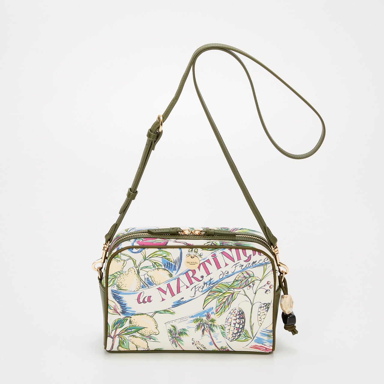 【TREASURE TOPKAPI】マイルドサテン スカーフ柄 ショルダーバッグ