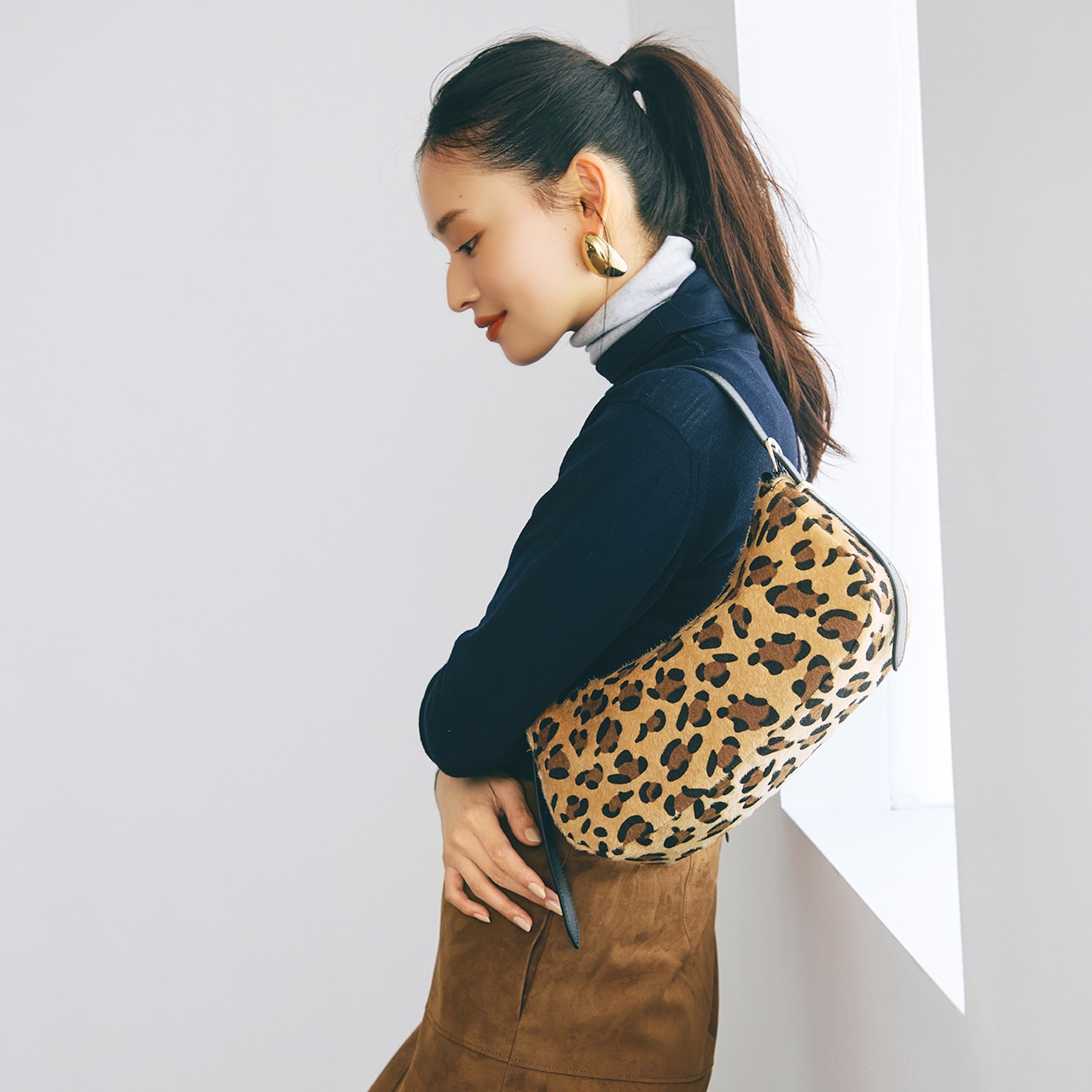 【TREASURE TOPKAPI】レオパード ミニ ショルダーバッグ