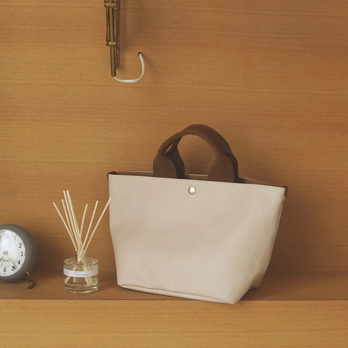 【Breath TOPKAPI】スコッチグレイン ネオレザー A4 トートバッグ プレーンM