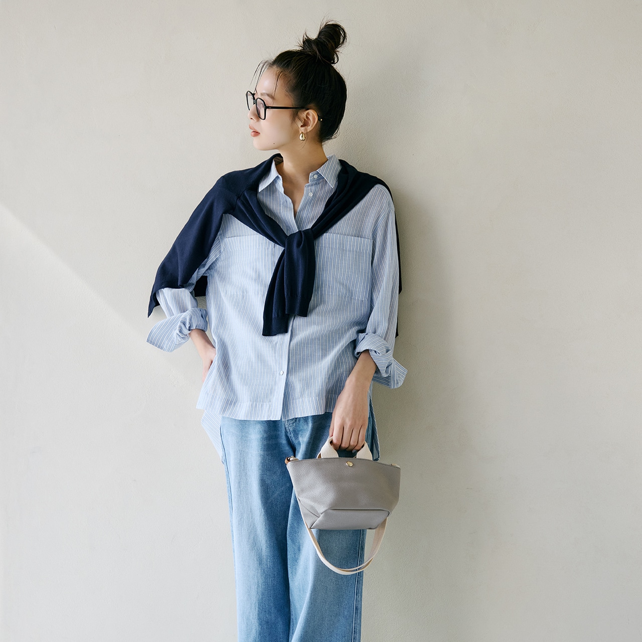 【Breath TOPKAPI】スコッチグレイン ネオレザー 2Way ミニ トートバッグ プレーン