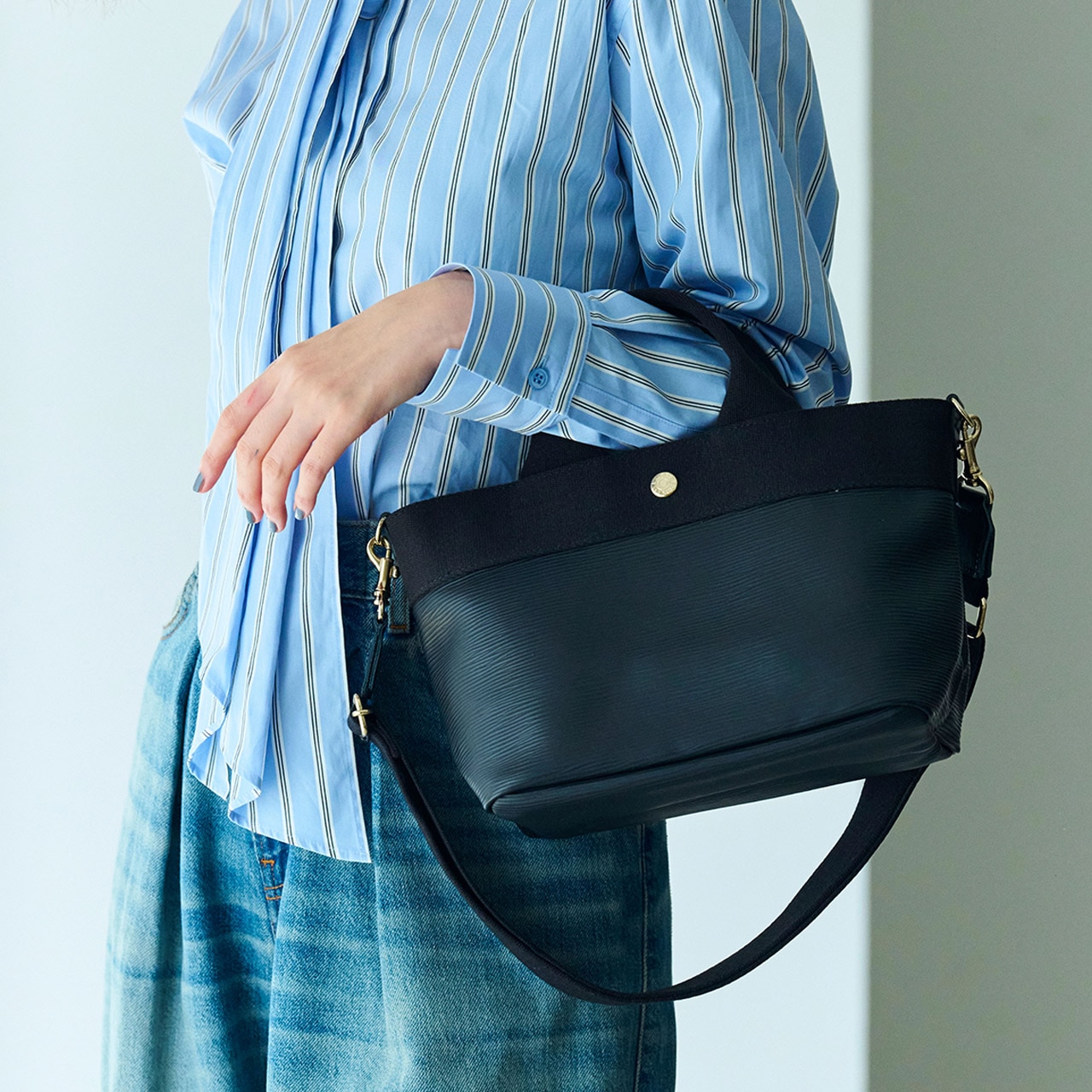 【Breath TOPKAPI】RIPPLE リプル ショルダー付き 2way トート バッグ S 撥水