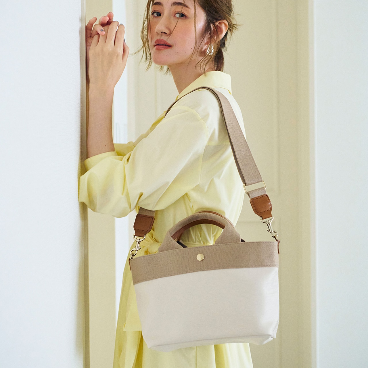 【Breath TOPKAPI】RIPPLE リプル ショルダー付き 2way トート バッグ S 撥水