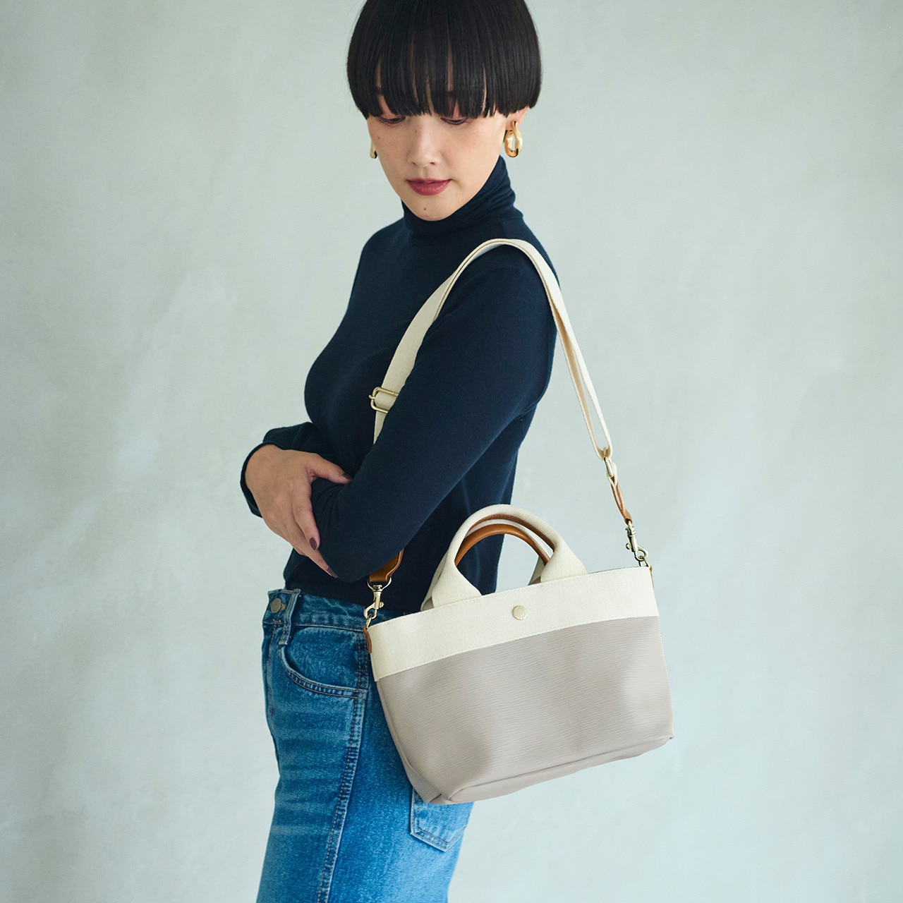 【Breath TOPKAPI】RIPPLE リプル ショルダー付き 2way トート バッグ S 撥水