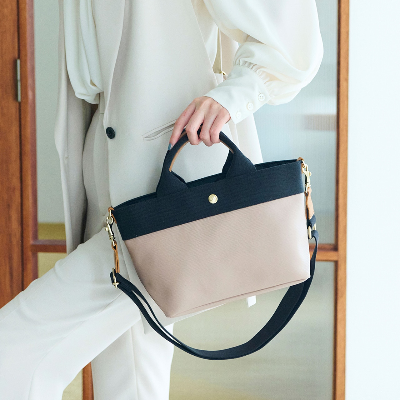 【Breath TOPKAPI】RIPPLE リプル ショルダー付き 2way トート バッグ S 撥水