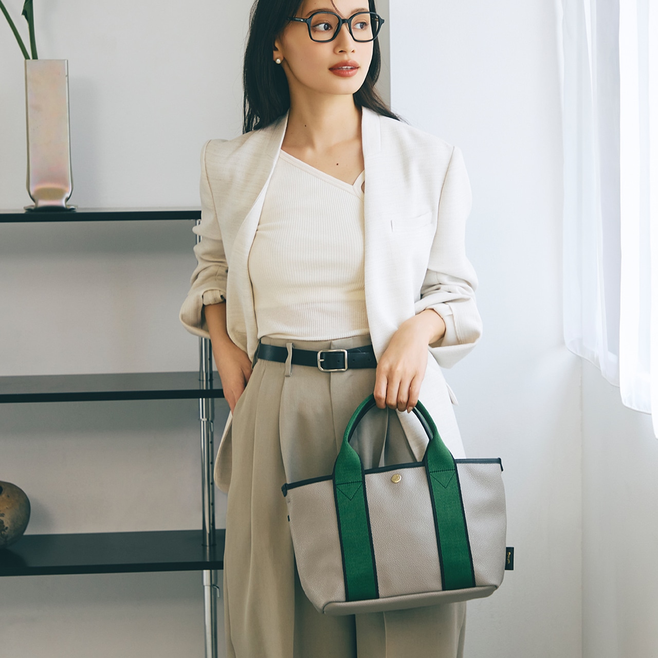 【Breath TOPKAPI】SCOTCH GRAIN スコッチグレイン シンプル 2way トートバッグ