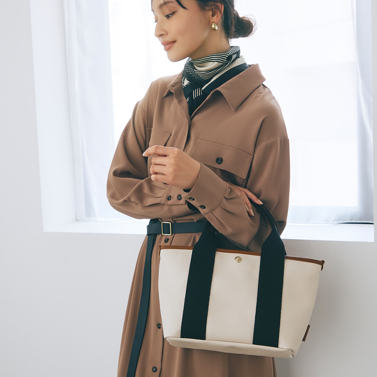 【Breath TOPKAPI】SCOTCH GRAIN スコッチグレイン シンプル 2way トートバッグ