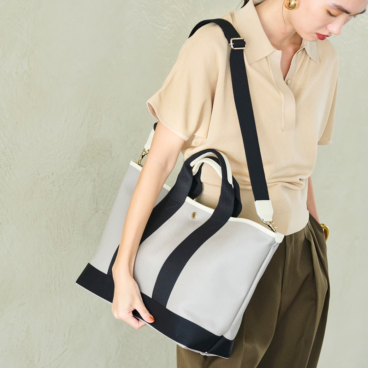 【Breath TOPKAPI】SCOTCH GRAIN スコッチグレイン ショルダー付き A4 トート バッグ