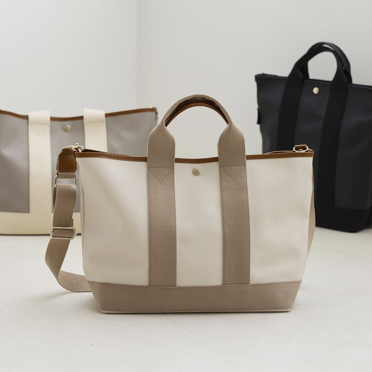 【Breath TOPKAPI】SCOTCH GRAIN スコッチグレイン ショルダー付き A4 トート バッグ