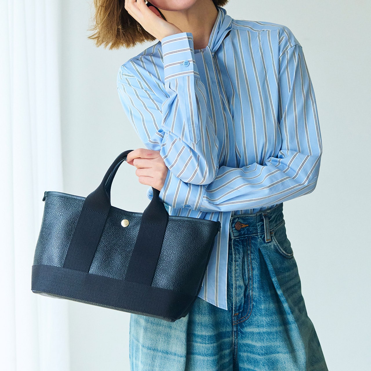 【Breath TOPKAPI】SCOTCH GRAIN スコッチグレイン ショルダー付き ミニ トート バッグ