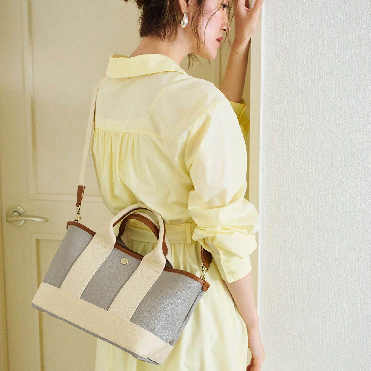 【Breath TOPKAPI】SCOTCH GRAIN スコッチグレイン ショルダー付き ミニ トート バッグ