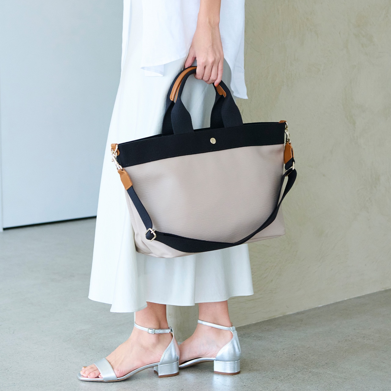 【Breath TOPKAPI】RIPPLE リプル ショルダー付き A4 トート バッグ 撥水