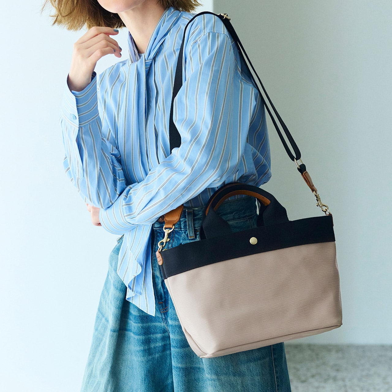 【Breath TOPKAPI】RIPPLE リプル ショルダー付き B5 トート バッグ