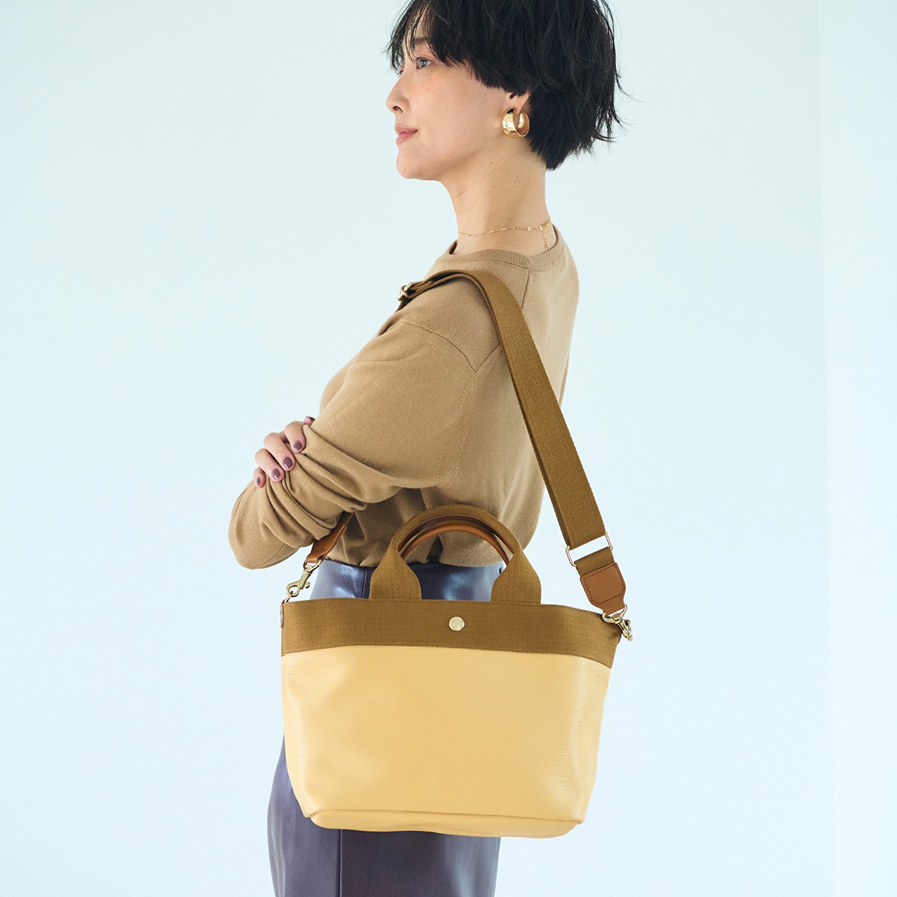 【Breath TOPKAPI】RIPPLE リプル ショルダー付き B5 トート バッグ 撥水