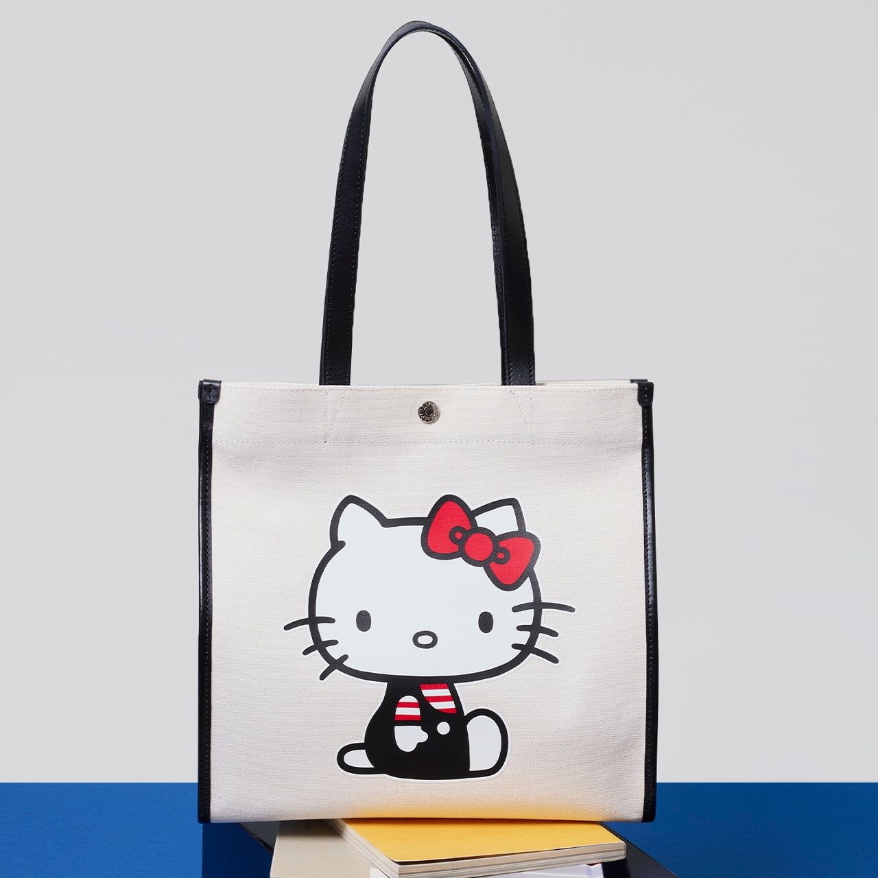 【Breath TOPKAPI】HELLO KITTY × Breath TOPAKPI プリント キャンバス レザー コンビ トート バッグ