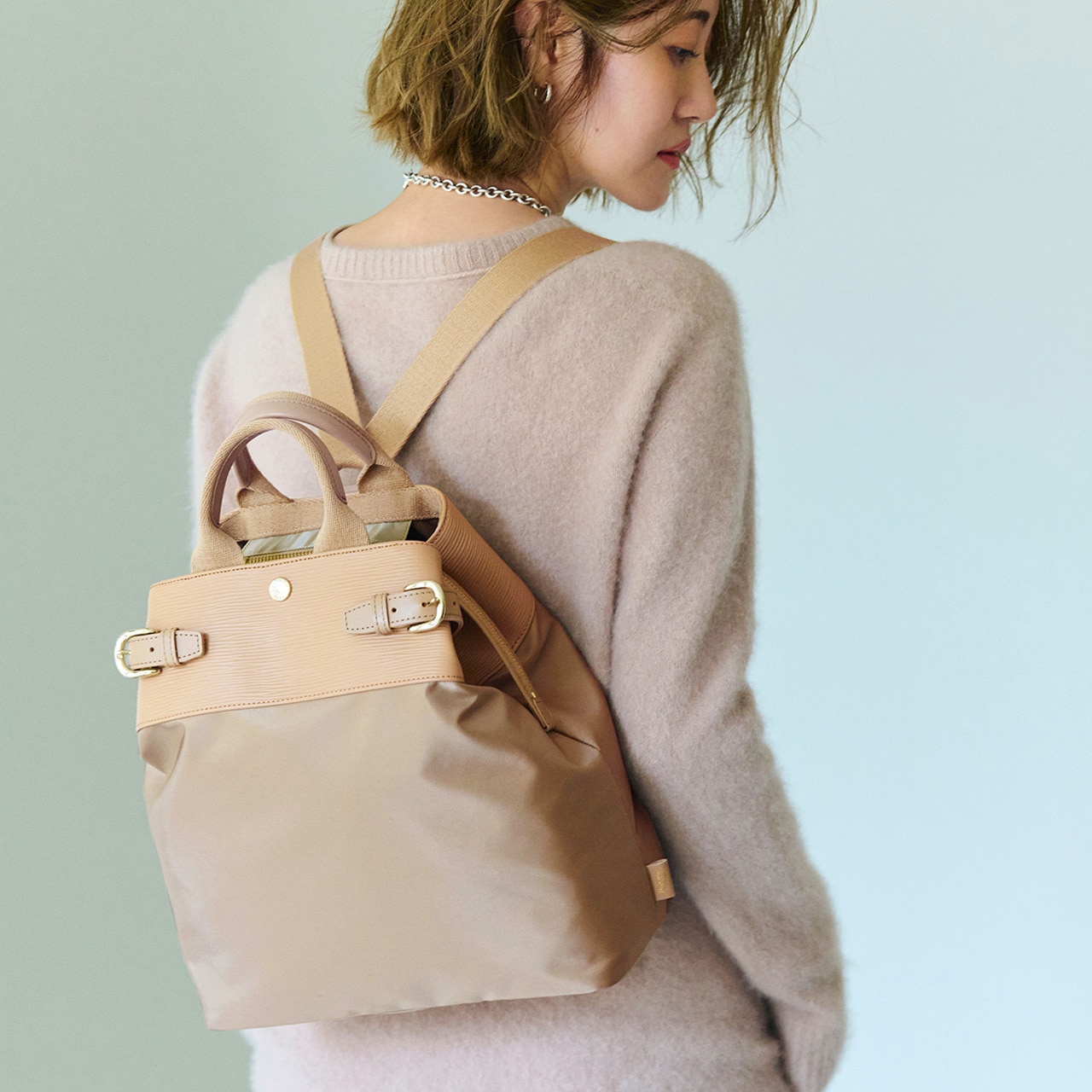 【Breath TOPKAPI】RIPPLE リプル ナイロン コンビ ベルト デザイン 3way リュック / バッグパック