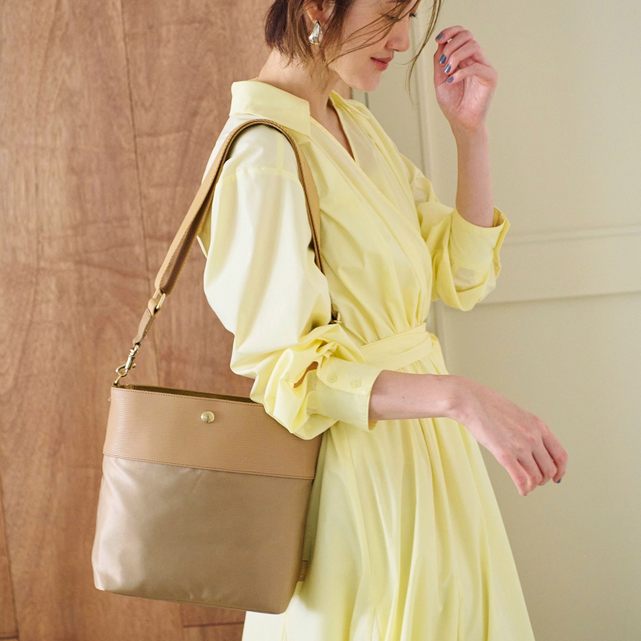 【Breath TOPKAPI】RIPPLE リプル ナイロン コンビ ベルト デザイン ショルダー バッグ