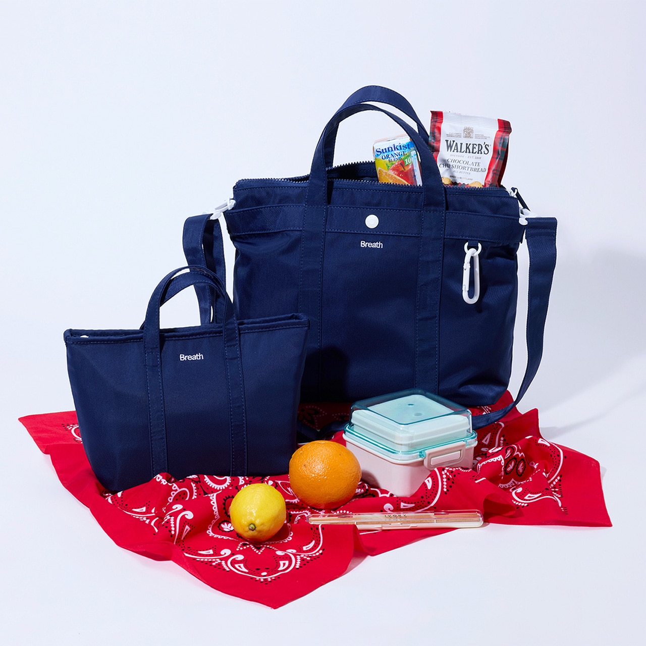 CHILLGO 保冷バッグ付き ショルダー付き ナイロン トートバッグ M / 撥水