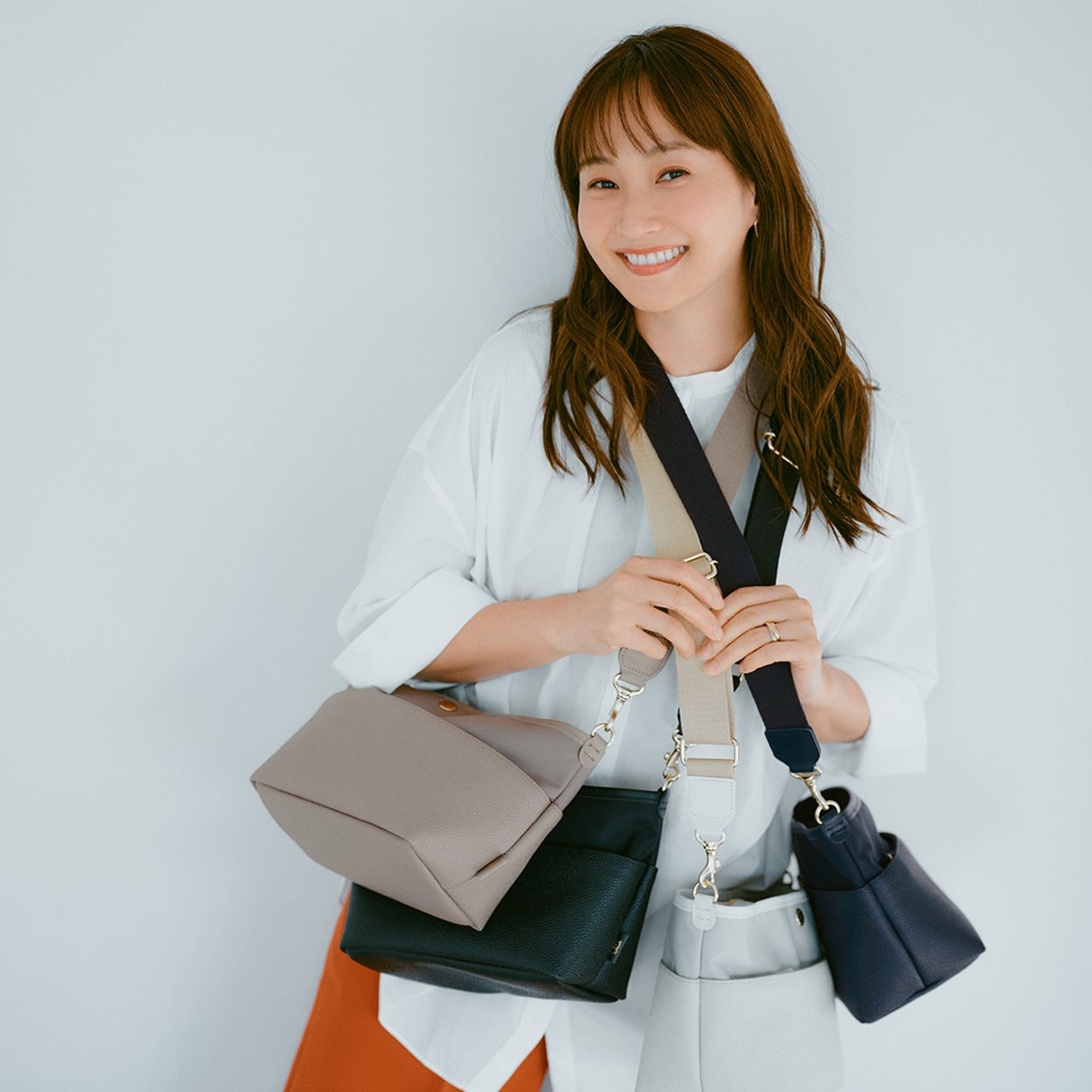 【Breath TOPKAPI】【TOPKAPI × 藤本美貴さんコラボ】スコッチグレイン ショルダーバッグ/マザーズバッグ/撥水