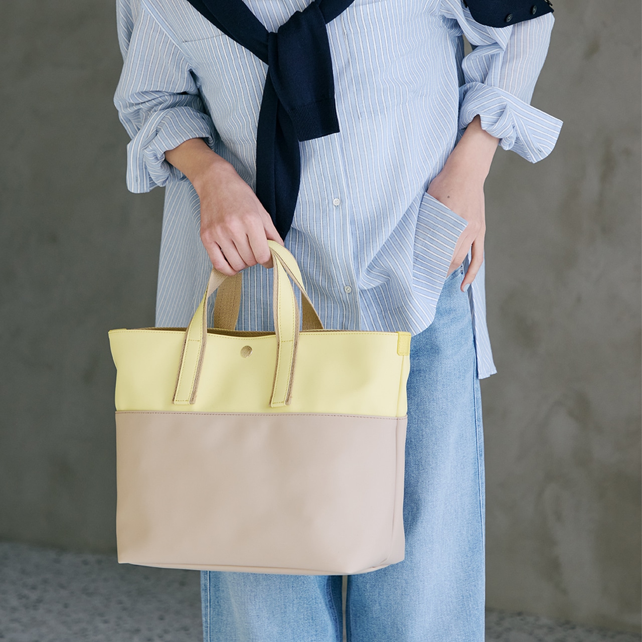 【Breath TOPKAPI】Bright ブライト カラーブロック A4 トートバッグ