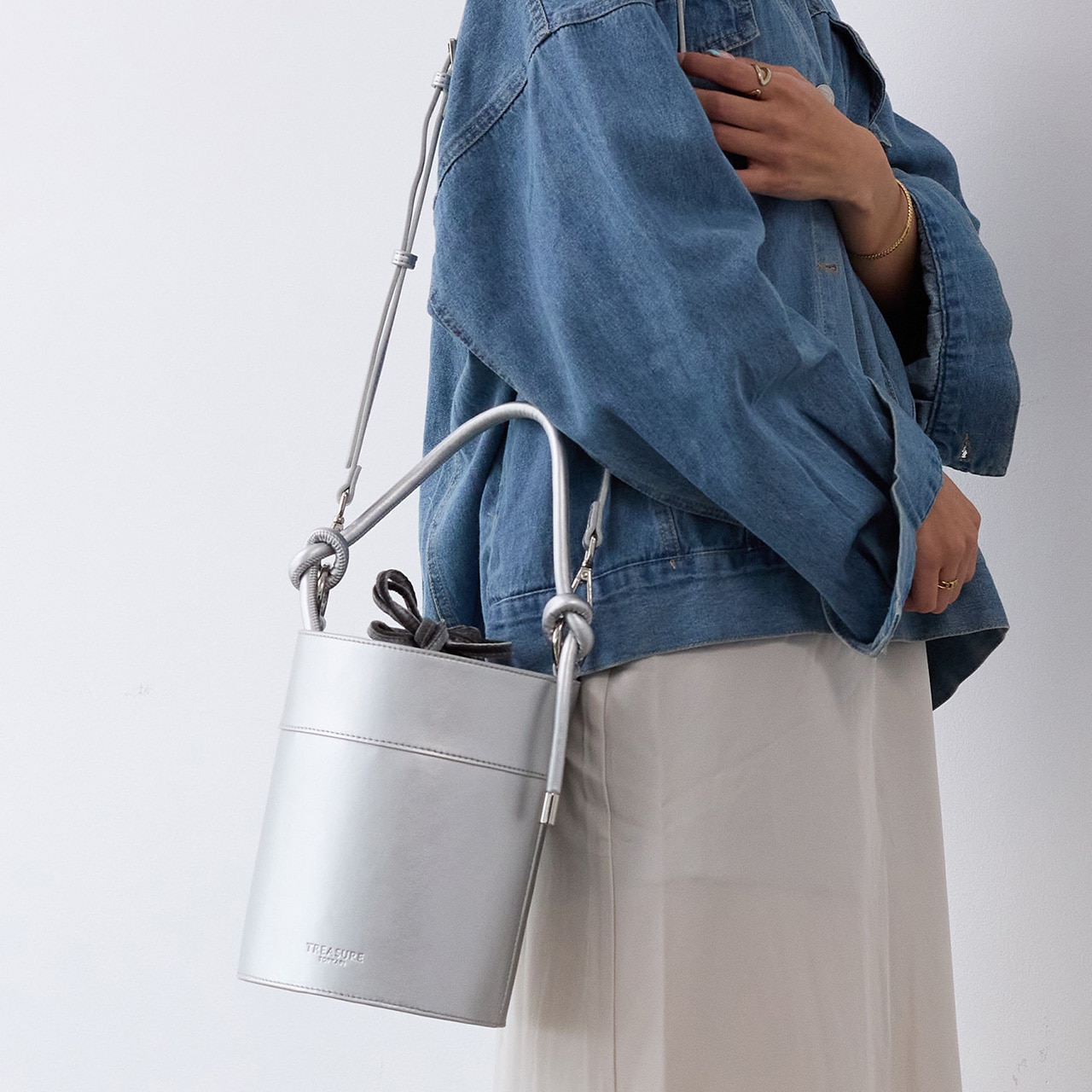 【TREASURE TOPKAPI】バケツ 巾着 ショルダー バッグ