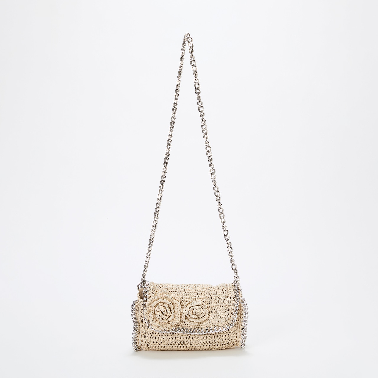 【TREASURE TOPKAPI】フラワーモチーフ チェーン ショルダーバッグ