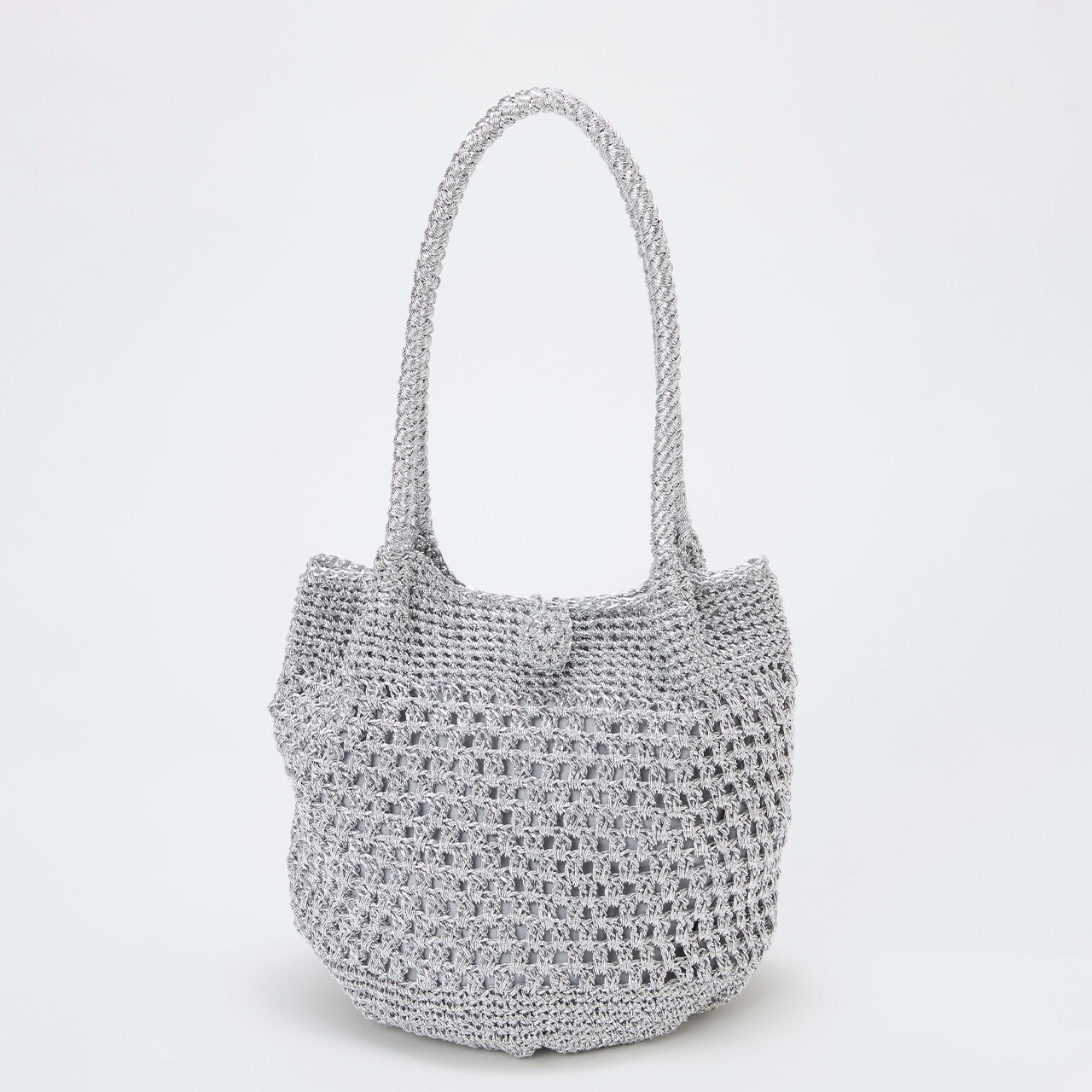 【TREASURE TOPKAPI】メタリック ラウンド トートバッグ