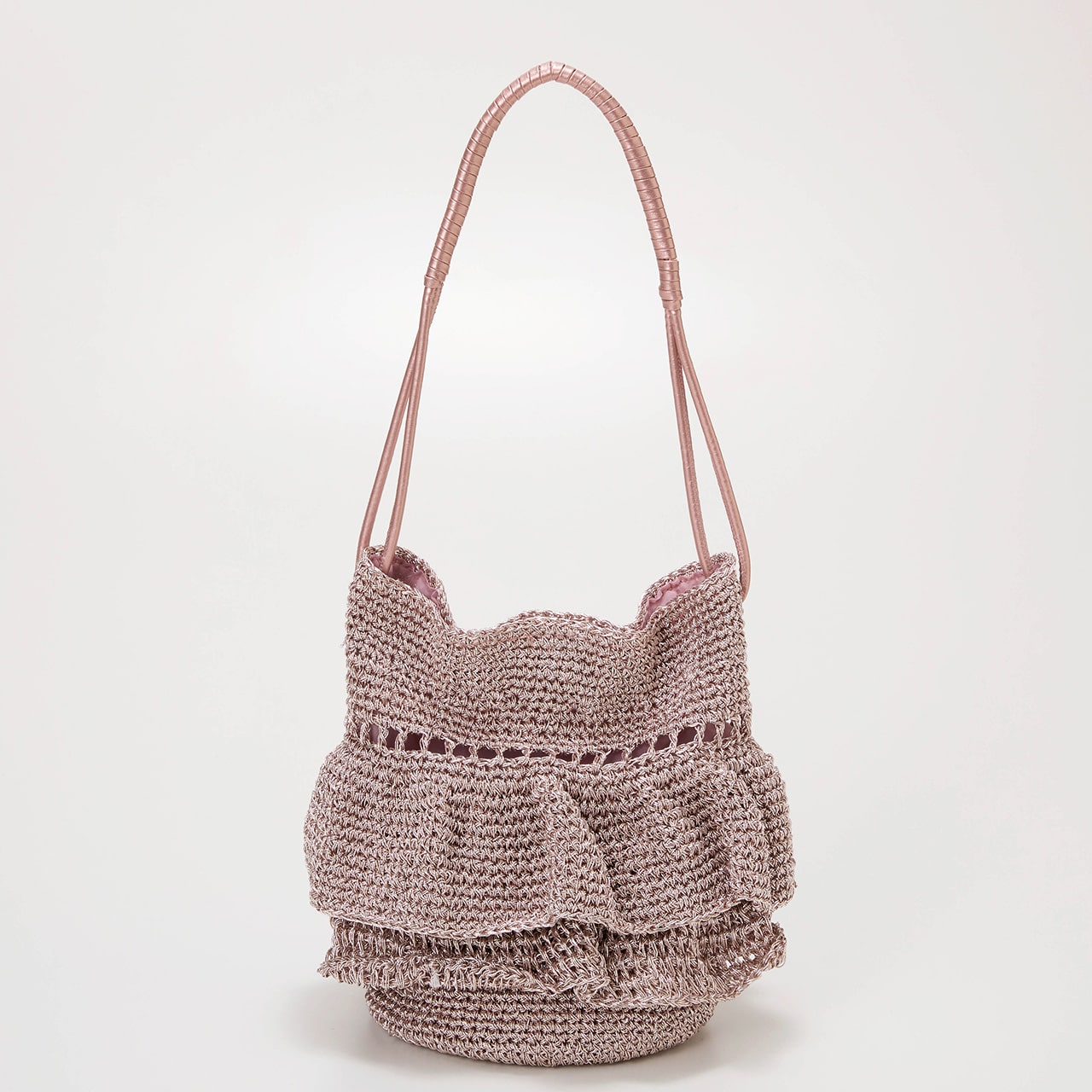 【TREASURE TOPKAPI】メタルコード フリル ショルダーバッグ