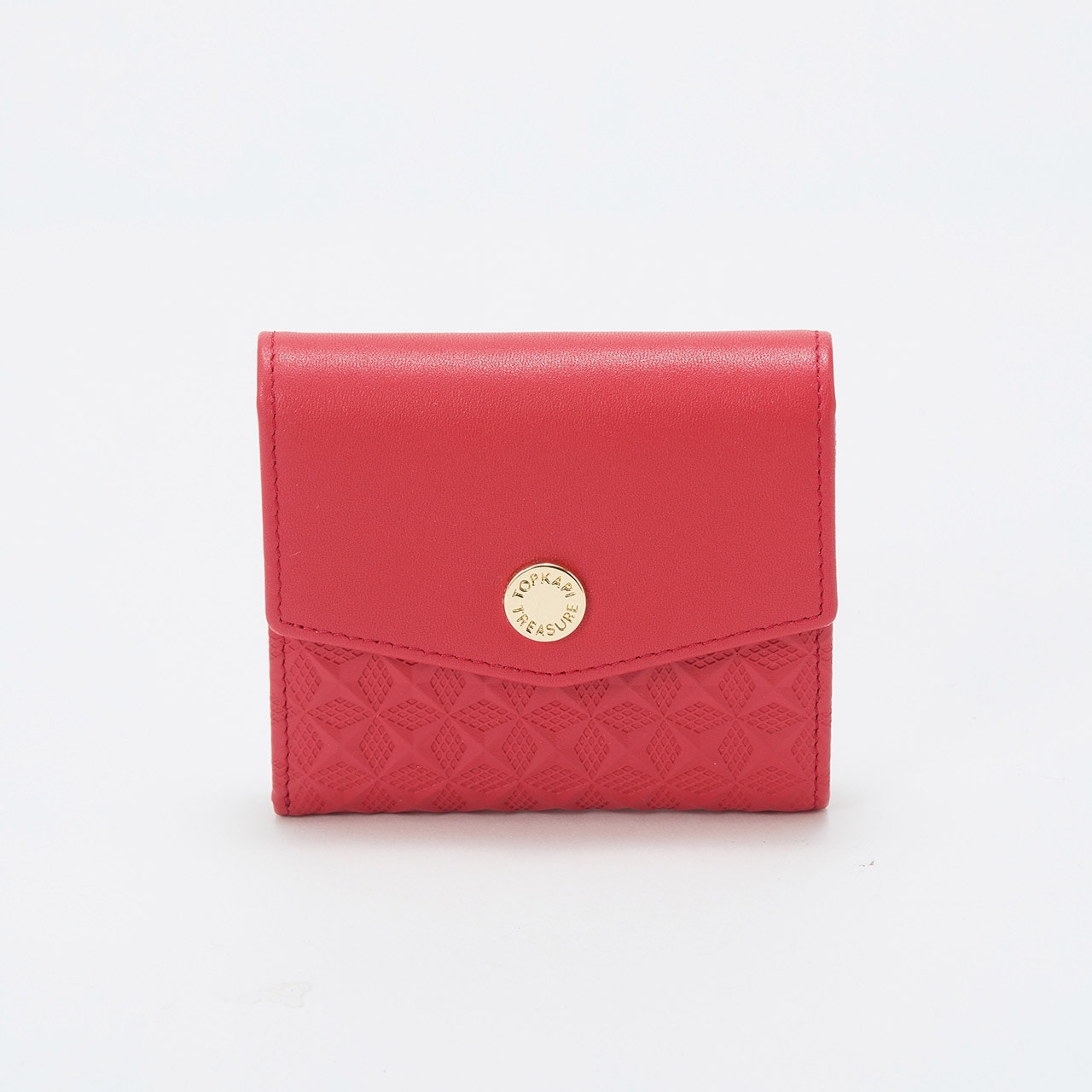 【TREASURE TOPKAPI】スムースレザー 幾何柄 二つ折り財布