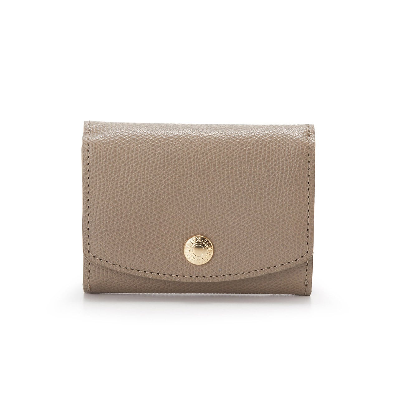 【TOPKAPI】COLORATO コロラート 角シボ型押し ラウンドフラップ 三つ折り 財布