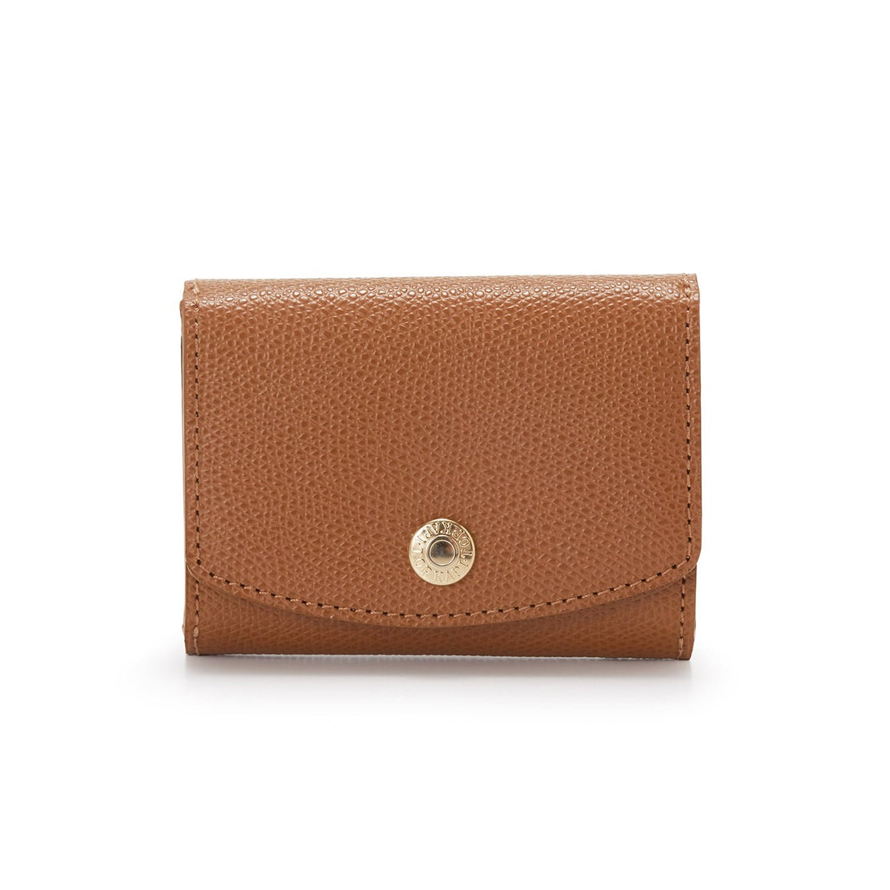 【TOPKAPI】COLORATO コロラート 角シボ型押し ラウンドフラップ 三つ折り 財布