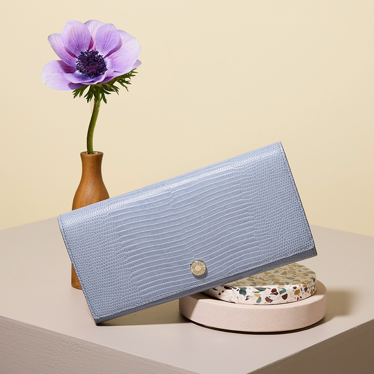 【TOPKAPI】LUCIA ルチア イタリアンレザー リザード型押し 長財布