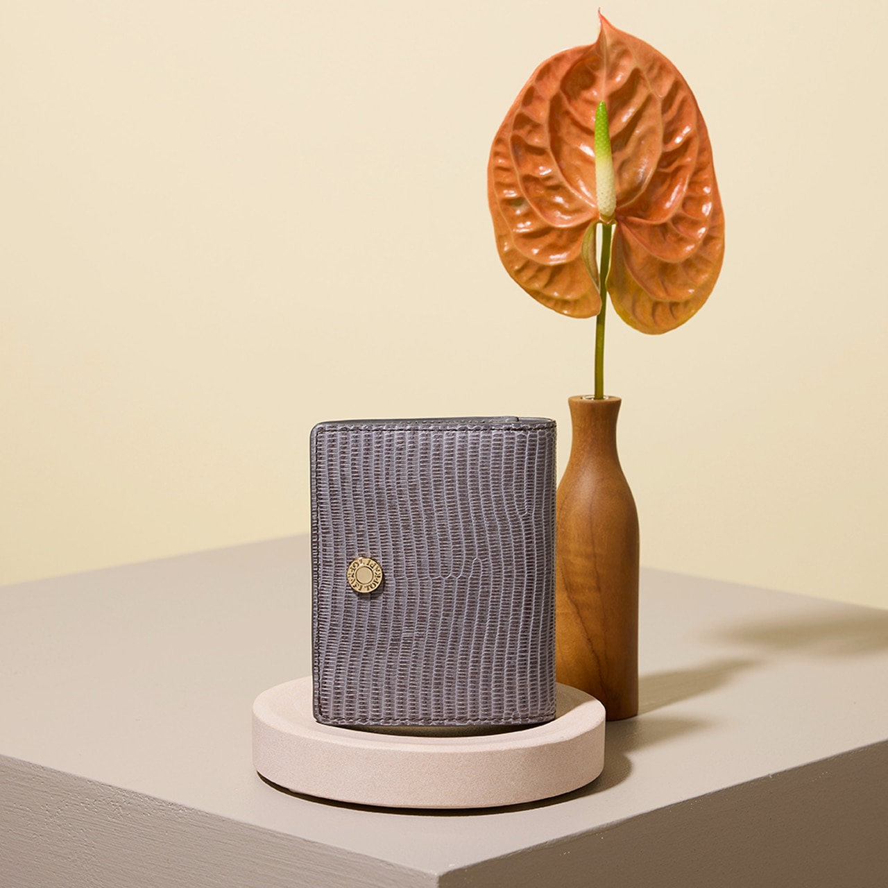 【TOPKAPI】LUCIA ルチア イタリアンレザー リザード型押し 二つ折り 財布