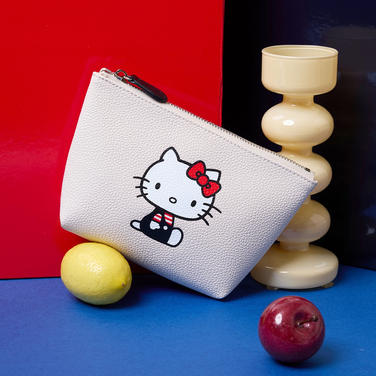【Breath TOPKAPI】HELLO KITTY × Breath TOPAKPI スコッチグレイン プリント ポーチ