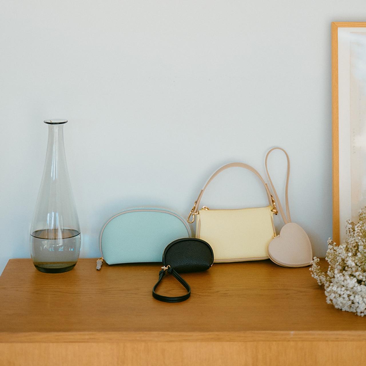 藤本美貴さんコラボ スコッチグレイン ラウンドポーチ/撥水