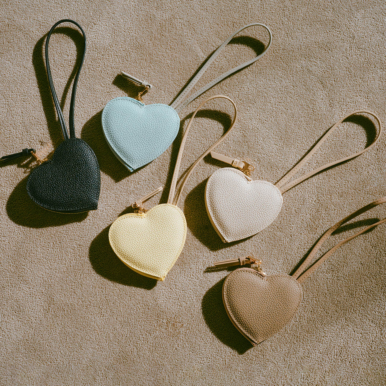 藤本美貴さんコラボ スコッチグレイン ハートチャーム ポーチ/撥水