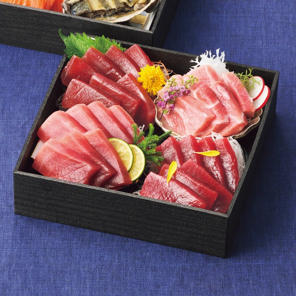 ◆【おせち限定】雫監修 天然マグロのお刺身 海鮮おせち 一段重◇ メーカー直送 ▼返品・キャンセル不可【他商品との同時購入不可】