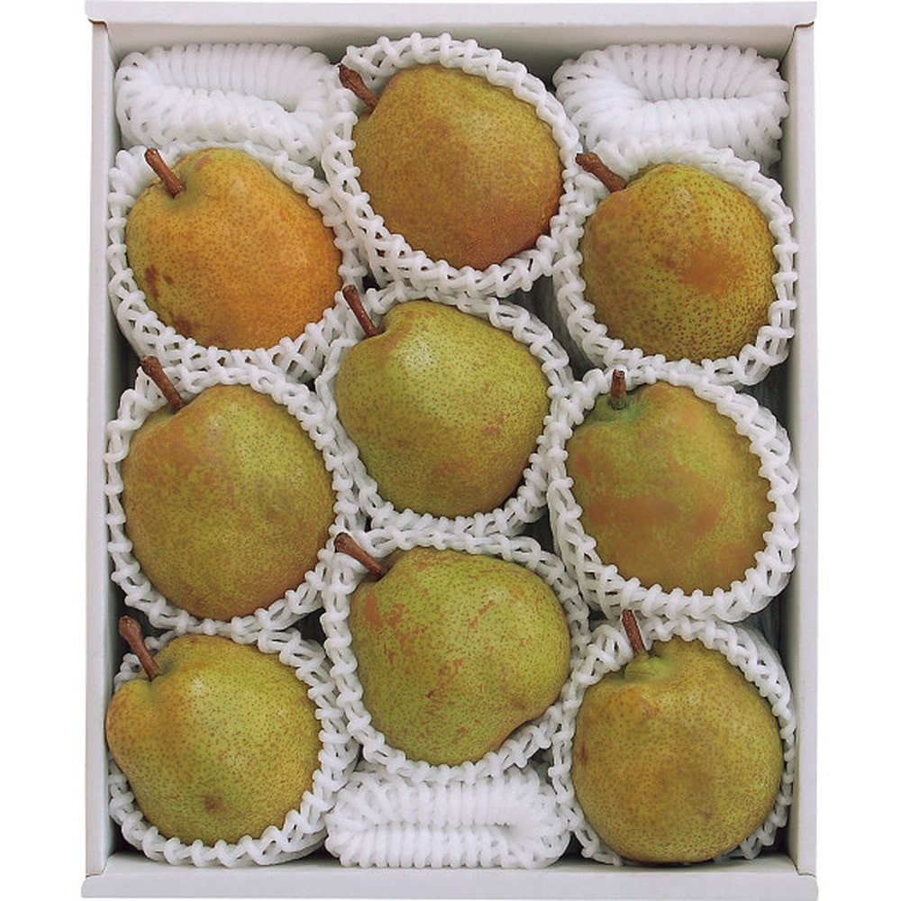 ◆【お歳暮限定】井上さんの大玉棚作りラ・フランス3kg（6～9玉）◇メーカー直送 ▼返品・キャンセル不可【他商品との同時購入不可】