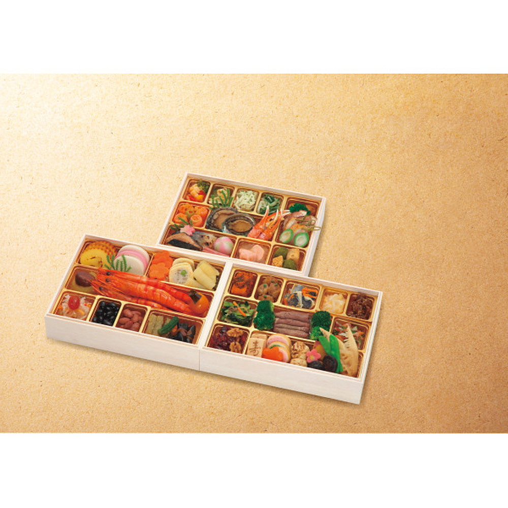 ◆【おせち限定】日本料理店 しち十二候 和風おせち「豊穣」三段重◇ メーカー直送 ▼返品・キャンセル不可【他商品との同時購入不可】