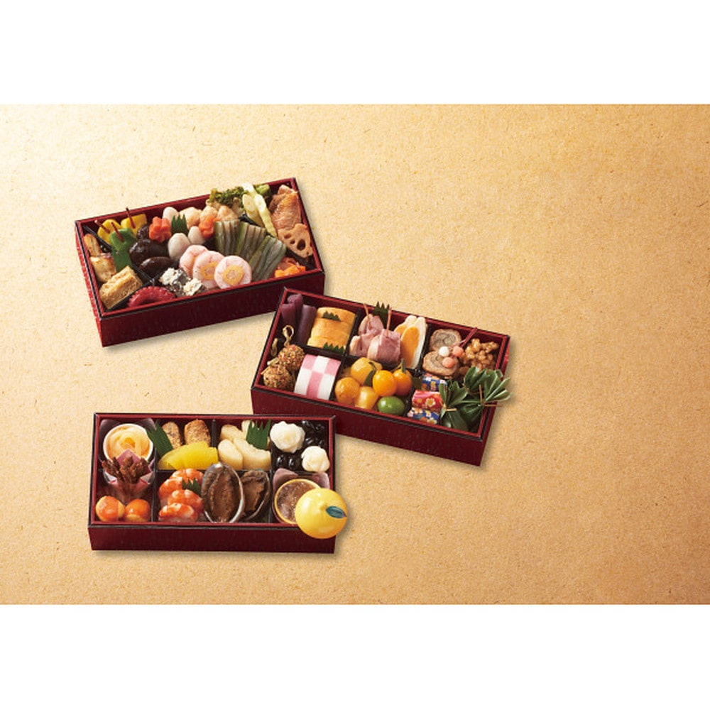 ◆【おせち限定】ぎをん や満文 三段重◇ メーカー直送 ▼返品・キャンセル不可【他商品との同時購入不可】