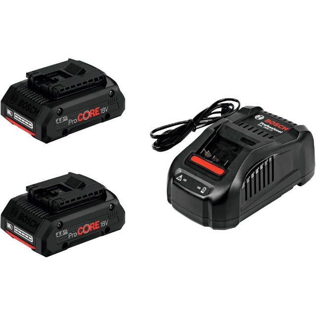 PROCORE18V4S2 ボッシュ バッテリー充電器セット 【直送品】 返品・キャンセル・他商品と同時購入は不可