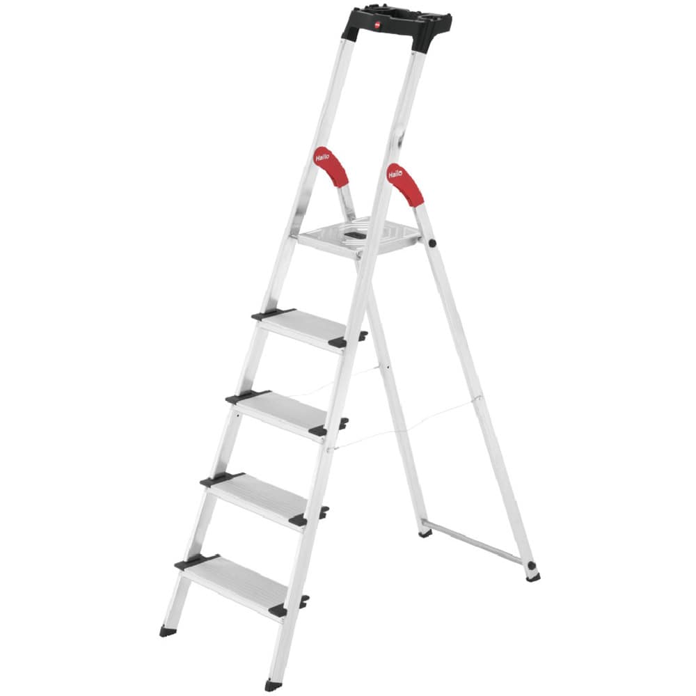 ハセガワ 上枠付踏台 L-80 5ステップ(17774) メーカー直送 ▼返品・キャンセル不可【他商品との同時購入不可】